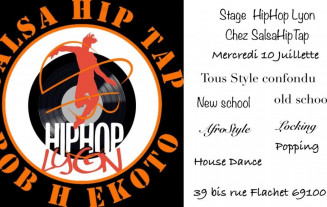 Stage d’Hiphop mercredi 10 juillet